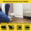 Harris Pre-Baited Mouse Glue Traps, Non-Toxic and Fully Disposable (4-Pack)