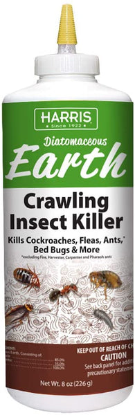 Harris Diatomaceous Earth Crawling Insect Killer, 8oz