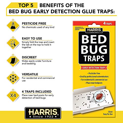 Harris Bed Bug Traps, 4 Pack - PF Harris