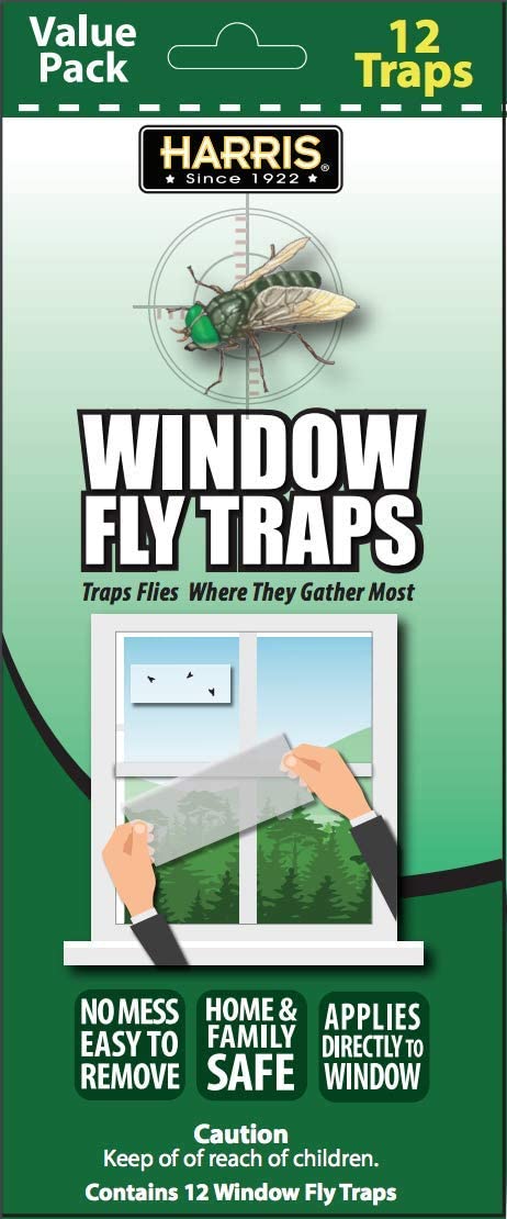 Printed Window Fly Traps for Indoors