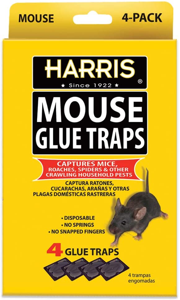 4 Mouse Traps Glue Super Sticky Board Non Toxic Mice Rat Large EPA