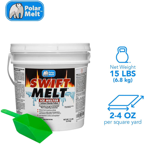 Harris Safe Melt Pet Friendly Ice Melt- 15lb with Scoop Included Insid - PF  Harris
