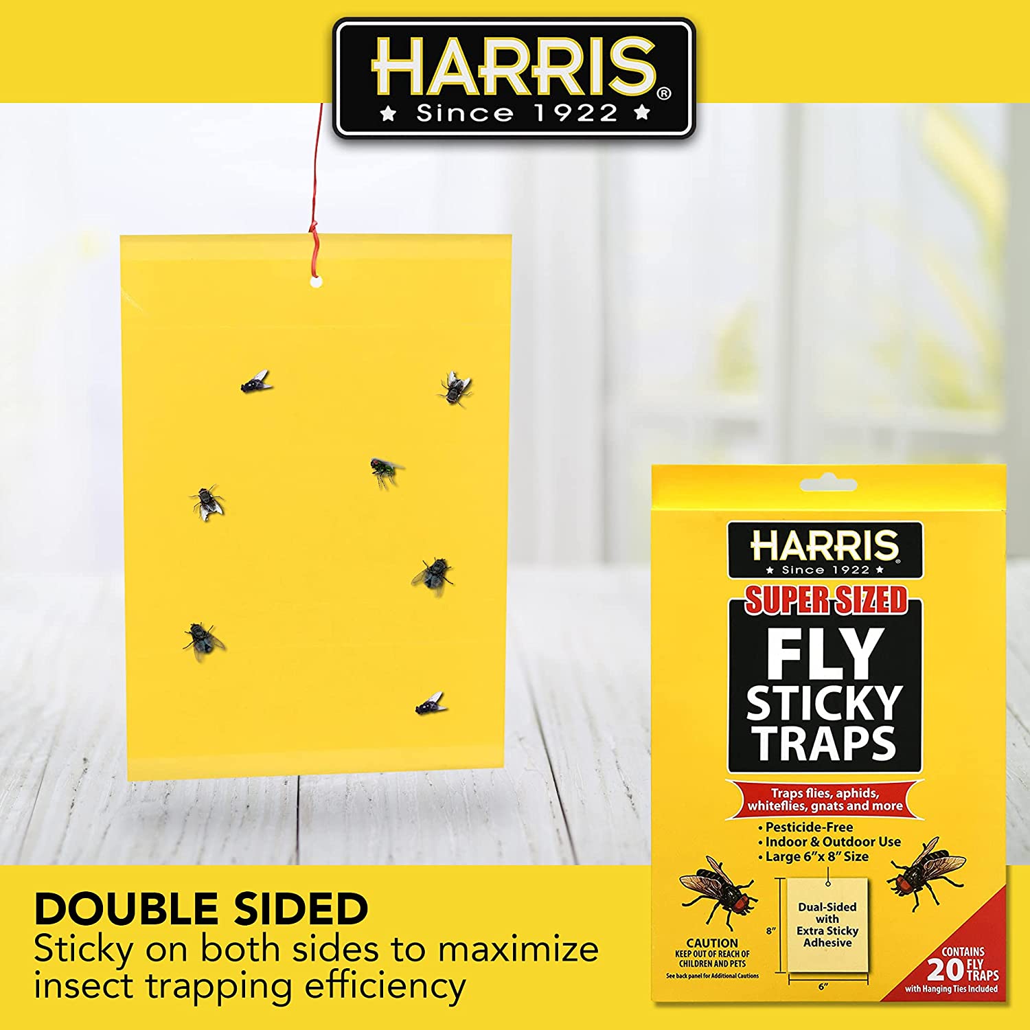 HASTHIP 16pcs Free Fly Sticky Trap, Fly Sticky Strip Trap,Ultra