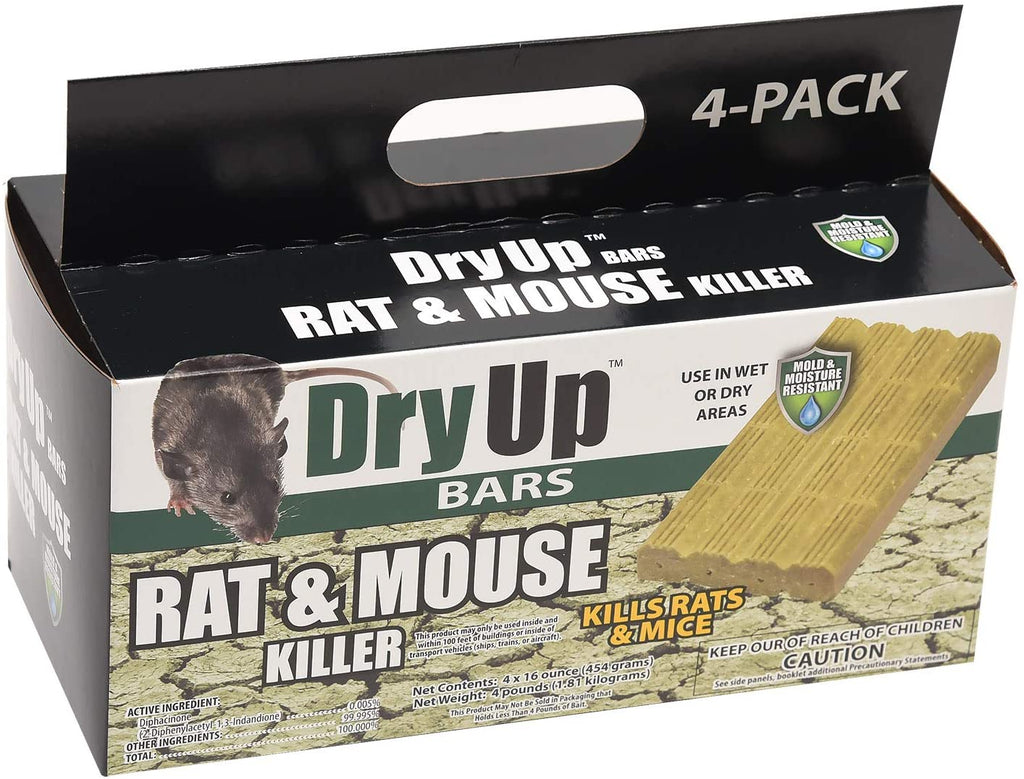 Dry-Up Mouse and Rat Killer, 4oz Mini Bait Bags (16-Pack)