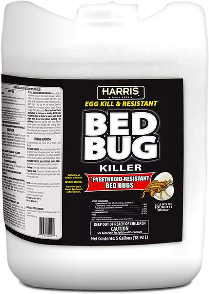 Commercial Bed Bug Killer, Toughest Liquid with Odorless and Non-Staining Extended Residual Kill Formula, 5 Gallon