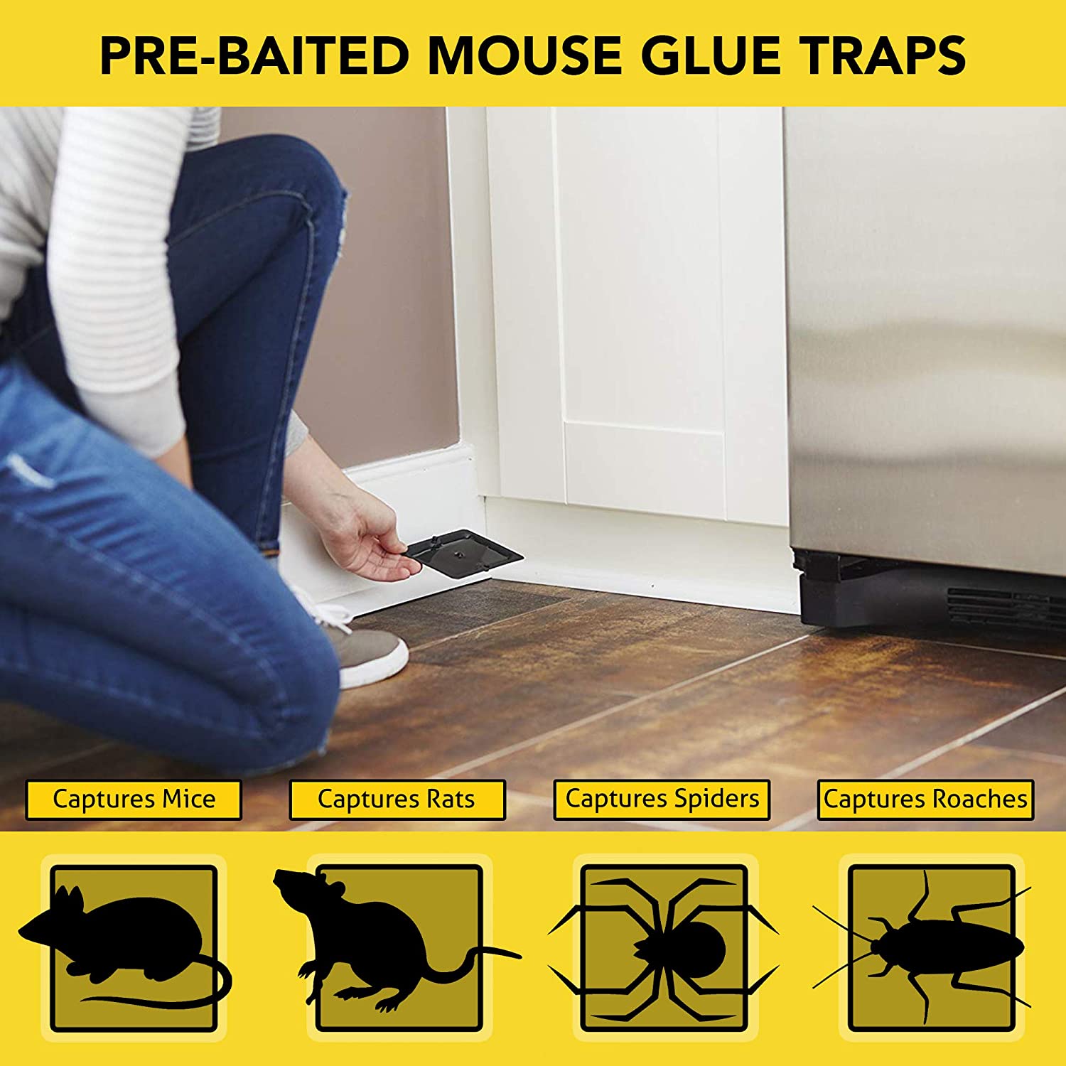 Harris Mouse Glue Traps (4-Pack) - PF Harris