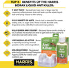 HARRIS Ant Killer, 3oz Liquid Borax Value Pack Includes 9 Bait Trays for Indoor Use, Ant Trap Alternative