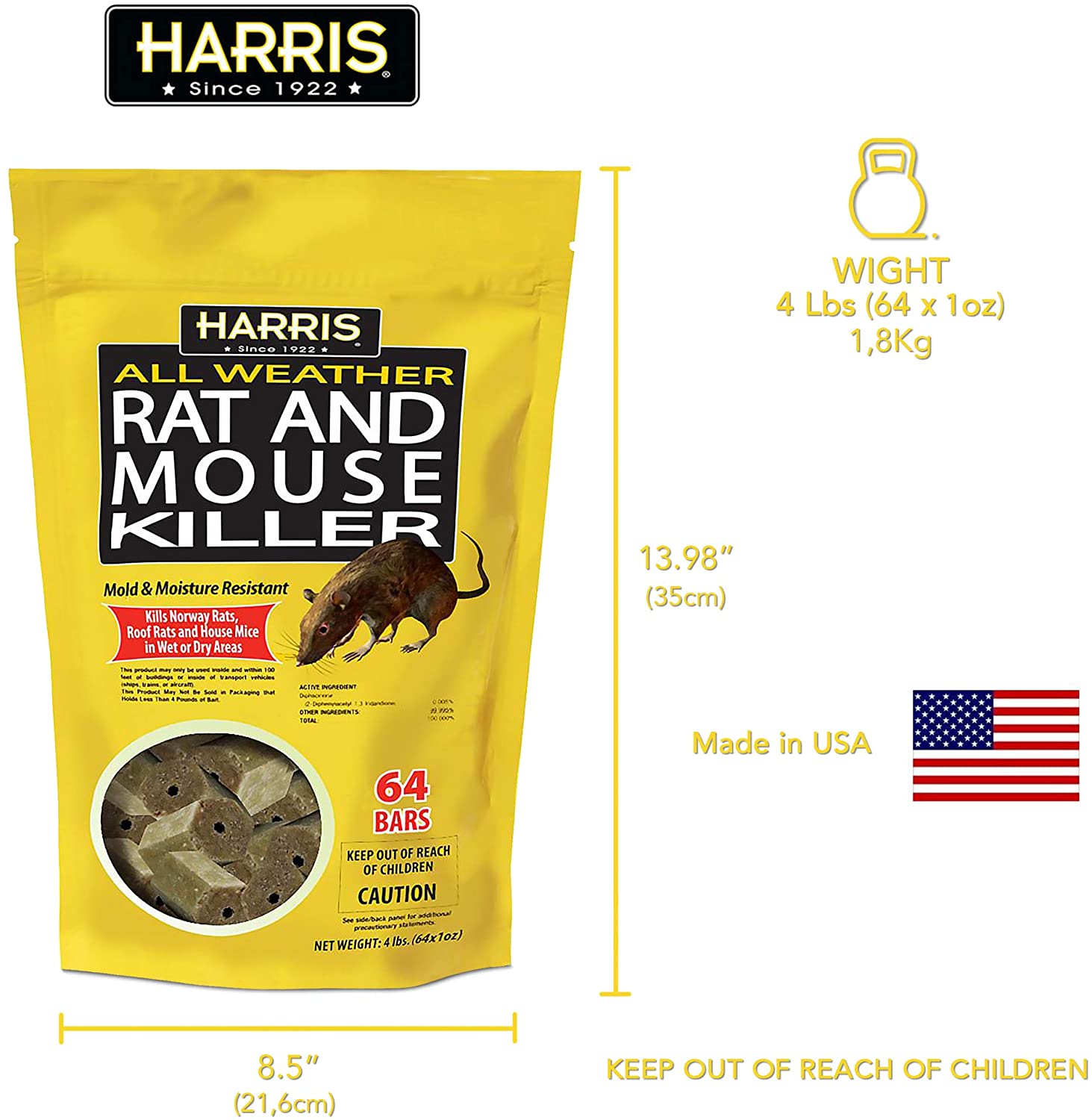 Harris Rat and Mouse Bait Station RATBOX