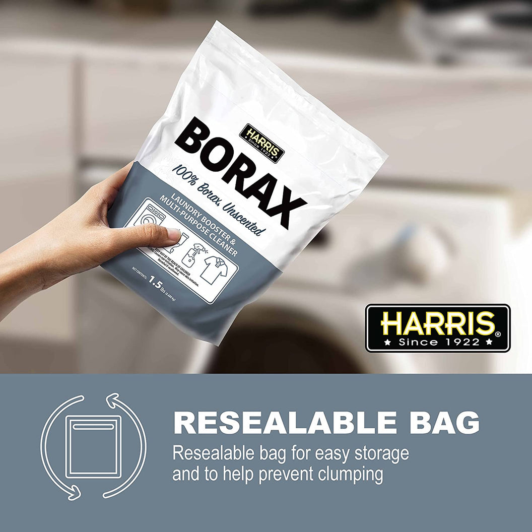 Harris Borax Laundry Booster and Multipurpose Cleaner, 1.5lb - PF Harris