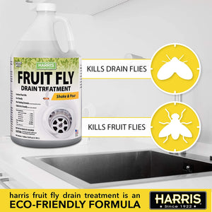 Natural Elements Fruit Fly Killer | Drain Flies, Gnats, Flying Ants | Home  & Commercial Use | Non-Toxic Gel Formula | 1 Gallon | 128 Fl Oz