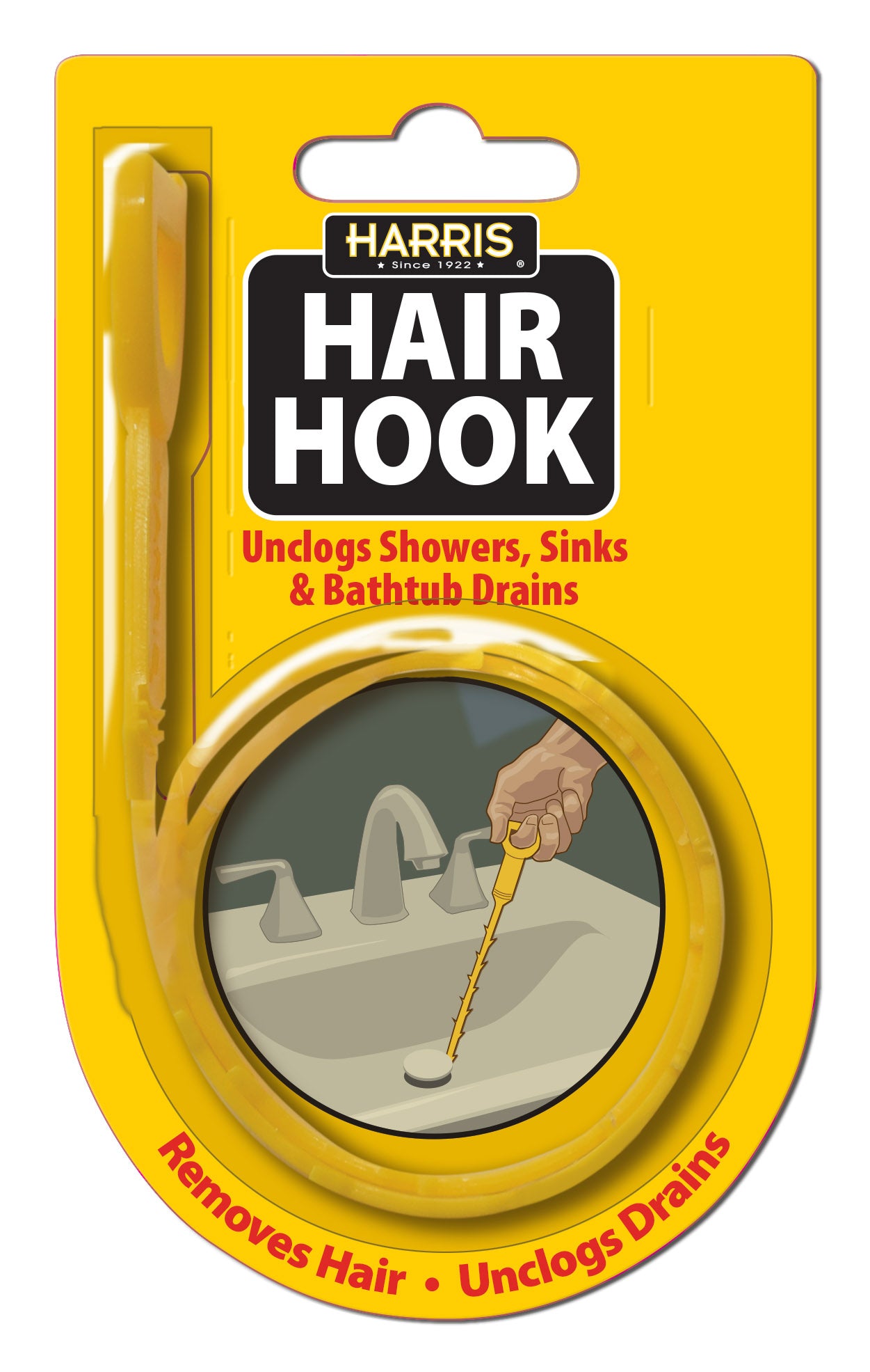 Harris Hair Hook, 20 Drain Hair Clog Remover Tool