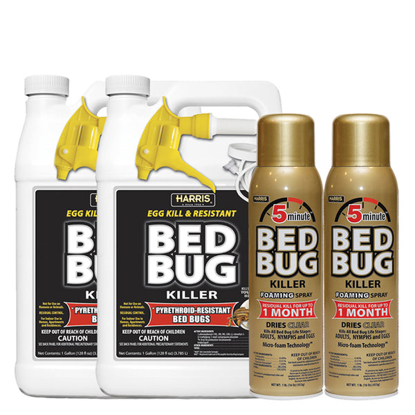 Bed Bug Killer Kit: Liquid Combo for 3-4 Rooms