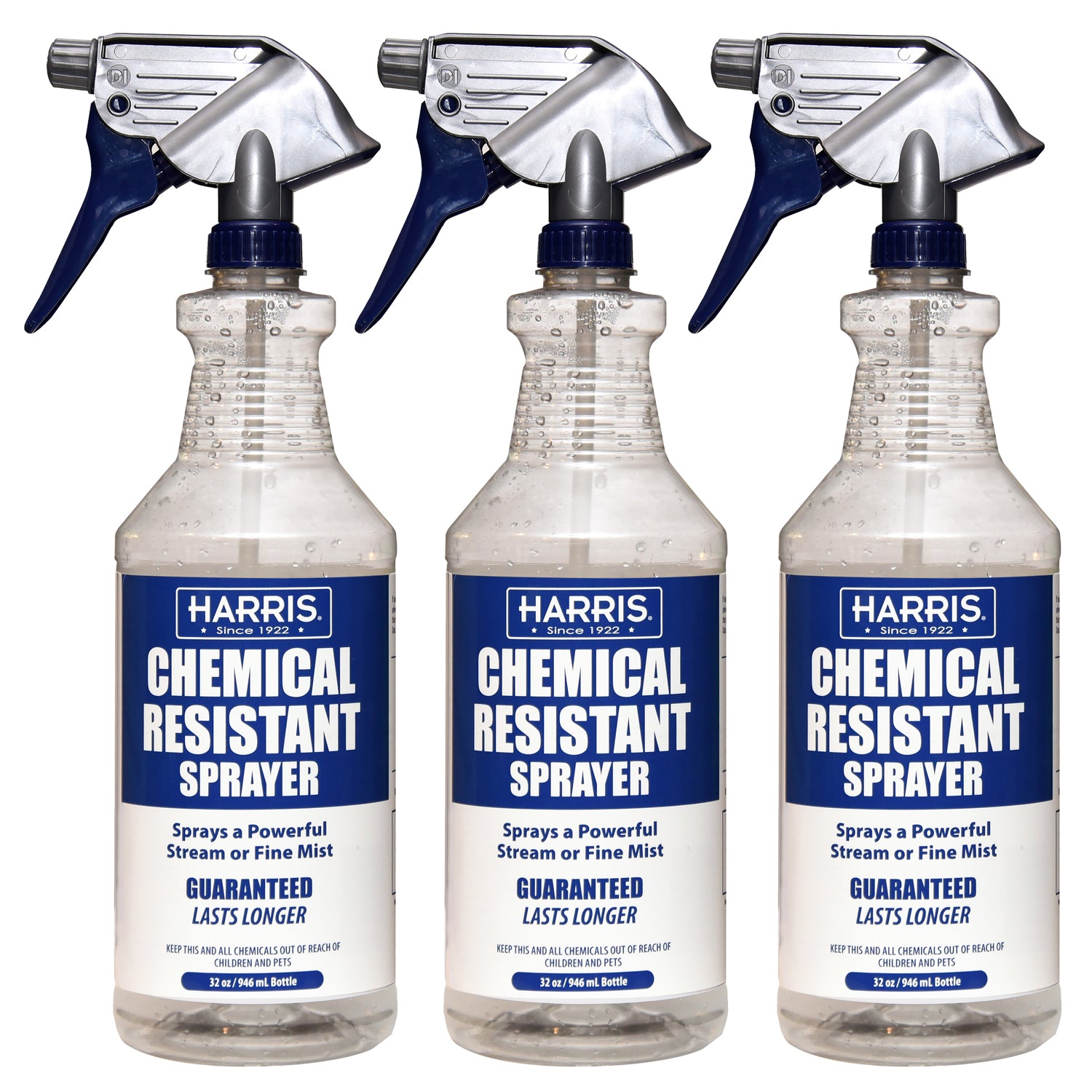 Harris Three 32 oz. and One 55 oz. Professional Spray Bottle Variety Pack Kit (Pack of 4)