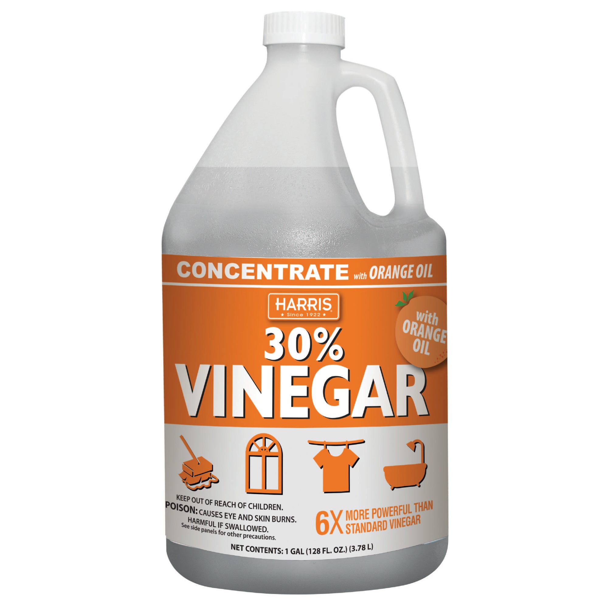 Harris 30% Vinegar, Mandarin Orange (128 fl. oz.)