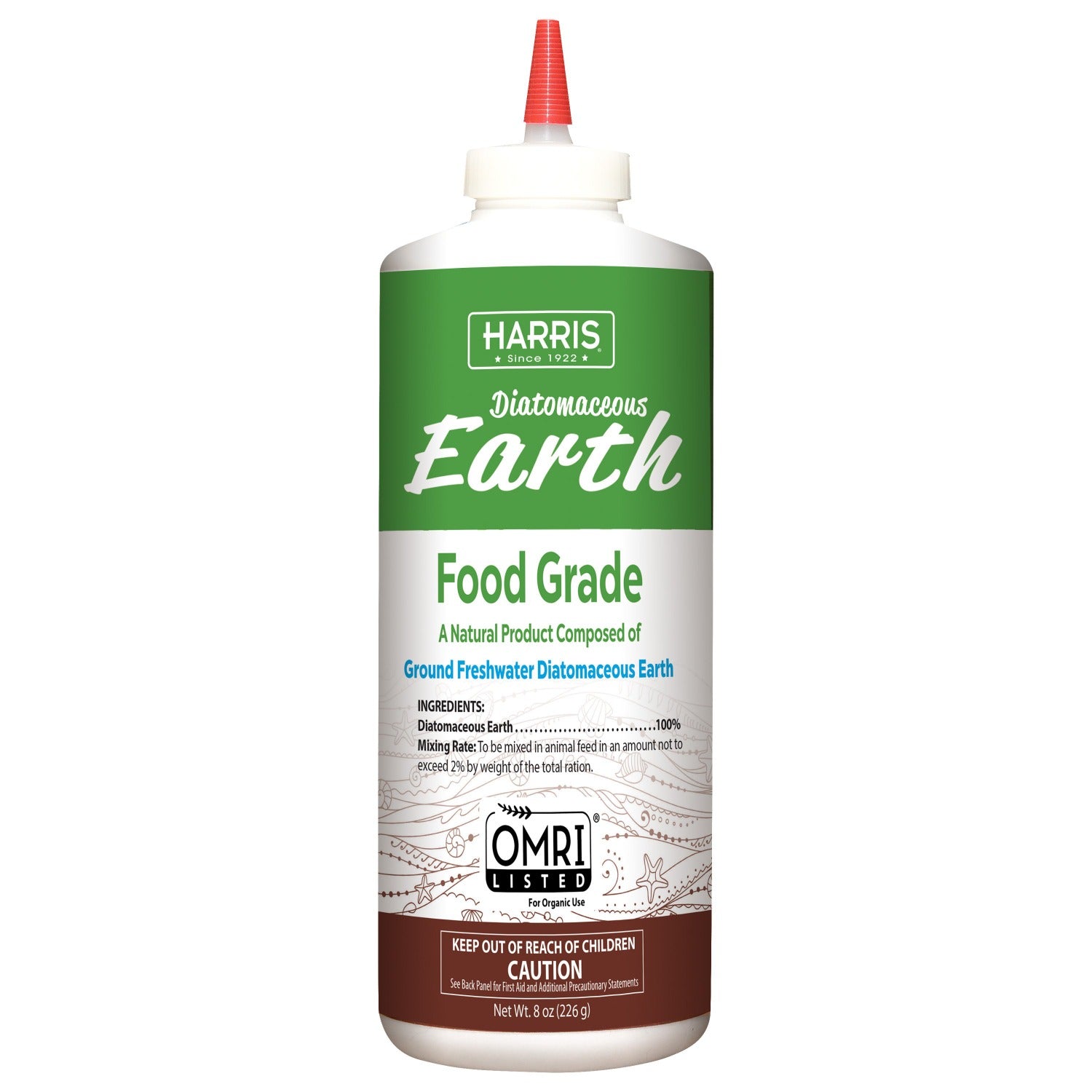 Harris Diatomaceous Earth Food Grade, Half Pound